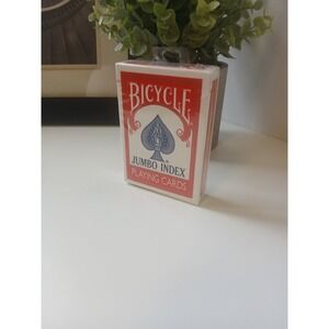 Bicycle Jumbo Index Playing Cards Red Deck Poker Size US Playing Card Co Sealed